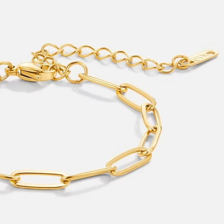 Paperclip Gold Bracelet | Alysha James Jewelry
