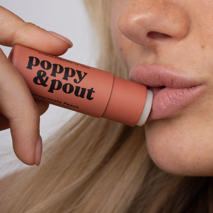 Pomegranate Peach Lip Balm | Poppy & Pout