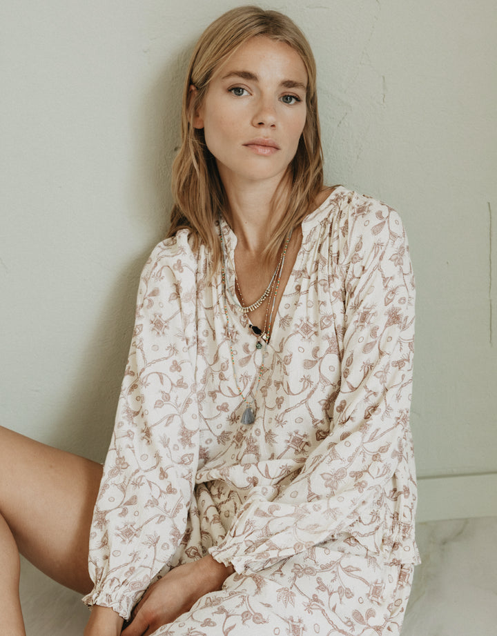 Vintage Floral Drop-Waist Dress | Indi & Cold