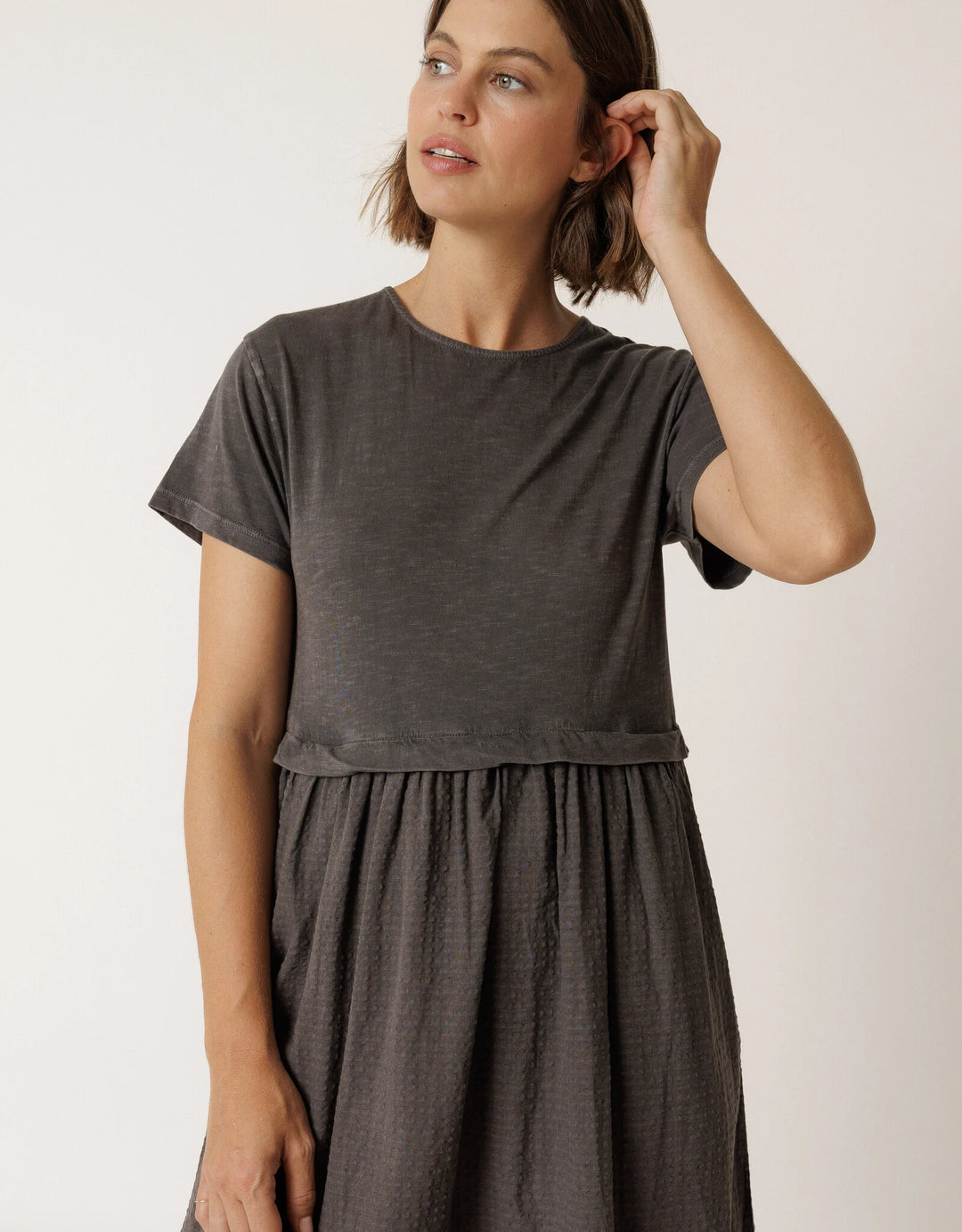 Carbon Everyday Midi Dress | Indi & Cold