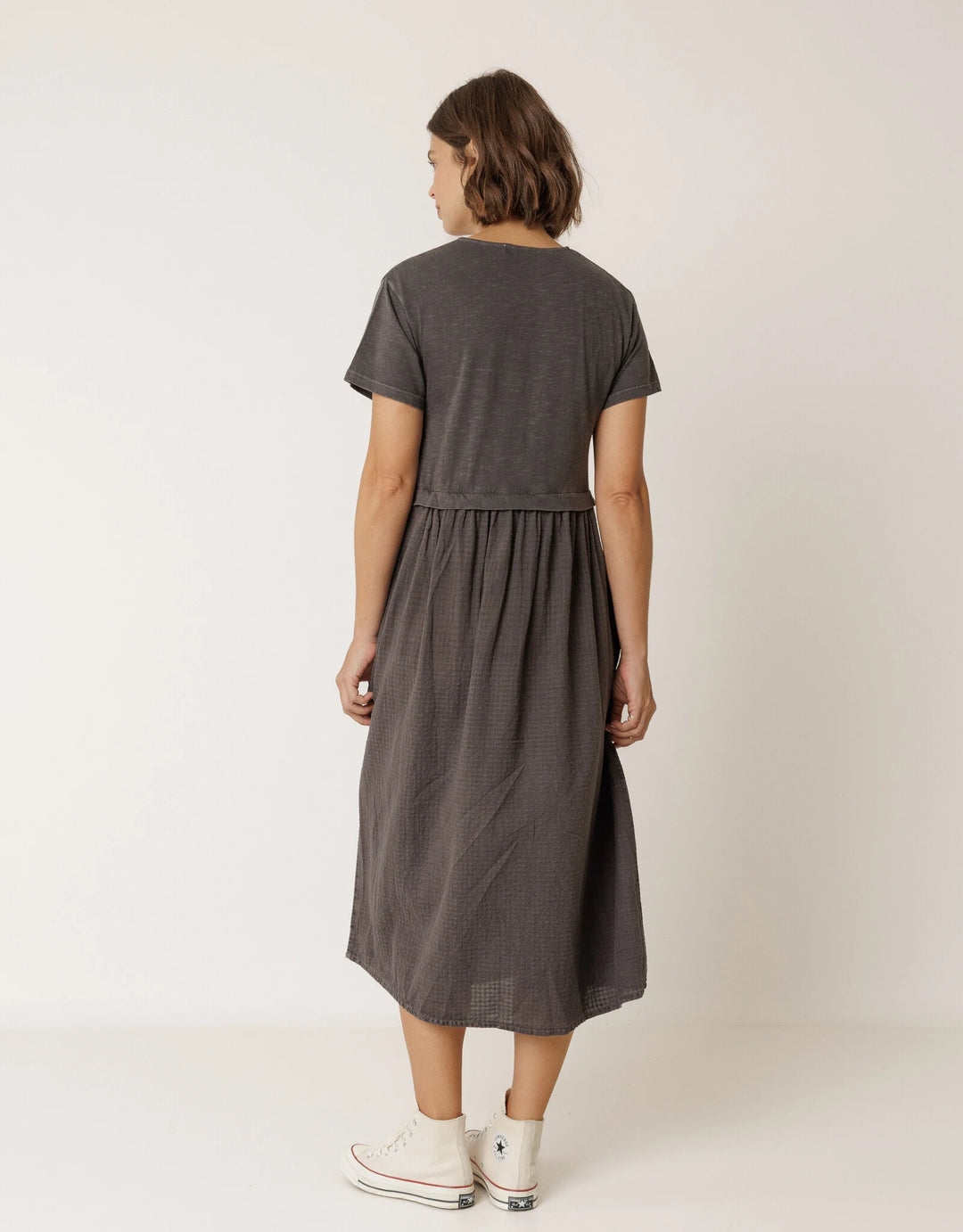 Carbon Everyday Midi Dress | Indi & Cold