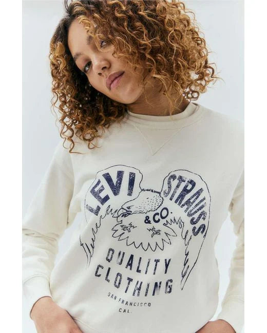 Eagle Graphic Signature Crewneck Sweatshirt - Egret | Levis