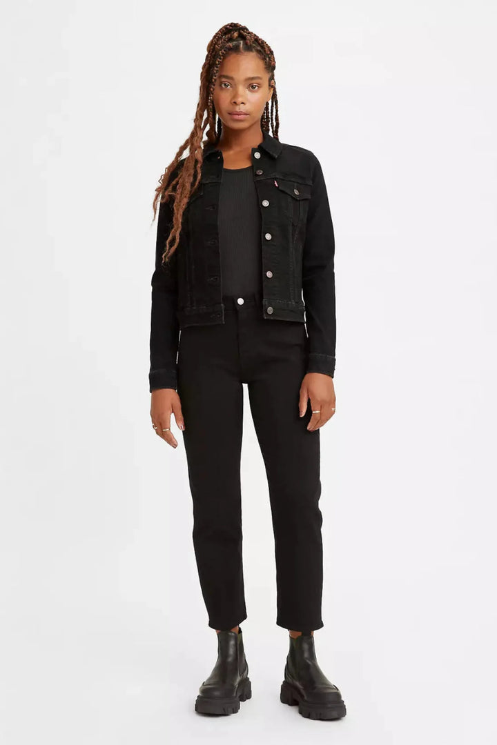 Wedgie Straight Jean - Black Spout | Levis - Clearance