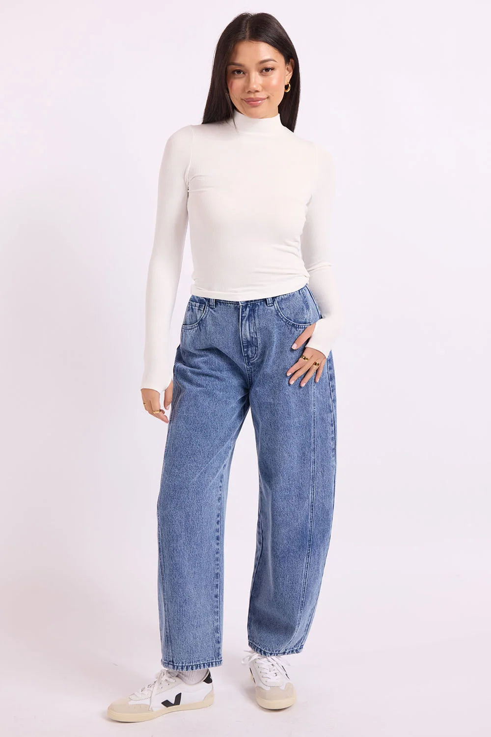 Ronan Knit Top in Ivory | Sadie &amp; Sage