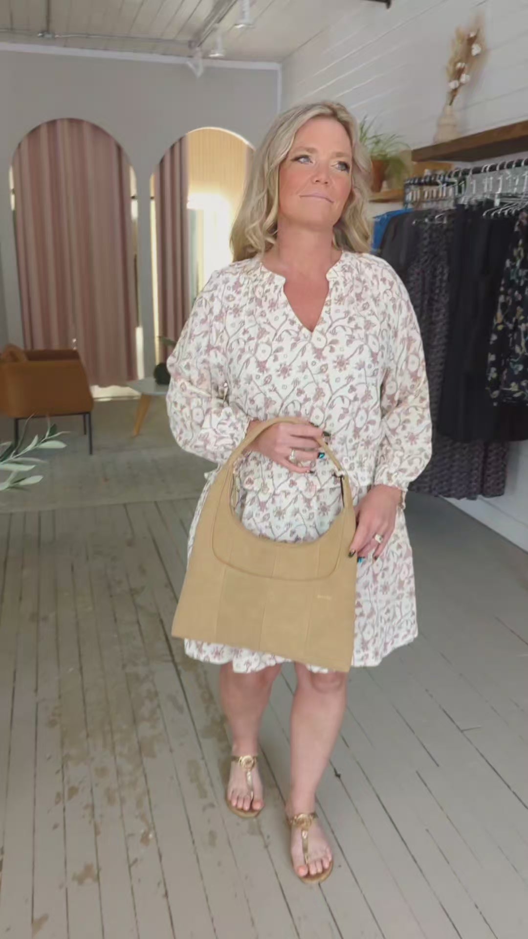 Vintage Floral Drop-Waist Dress | Indi & Cold
