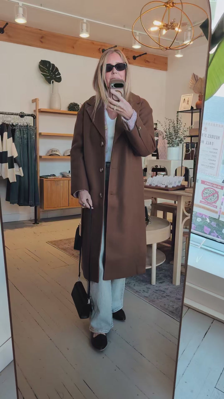 Agatha Coat in Camel | Gentle Fawn