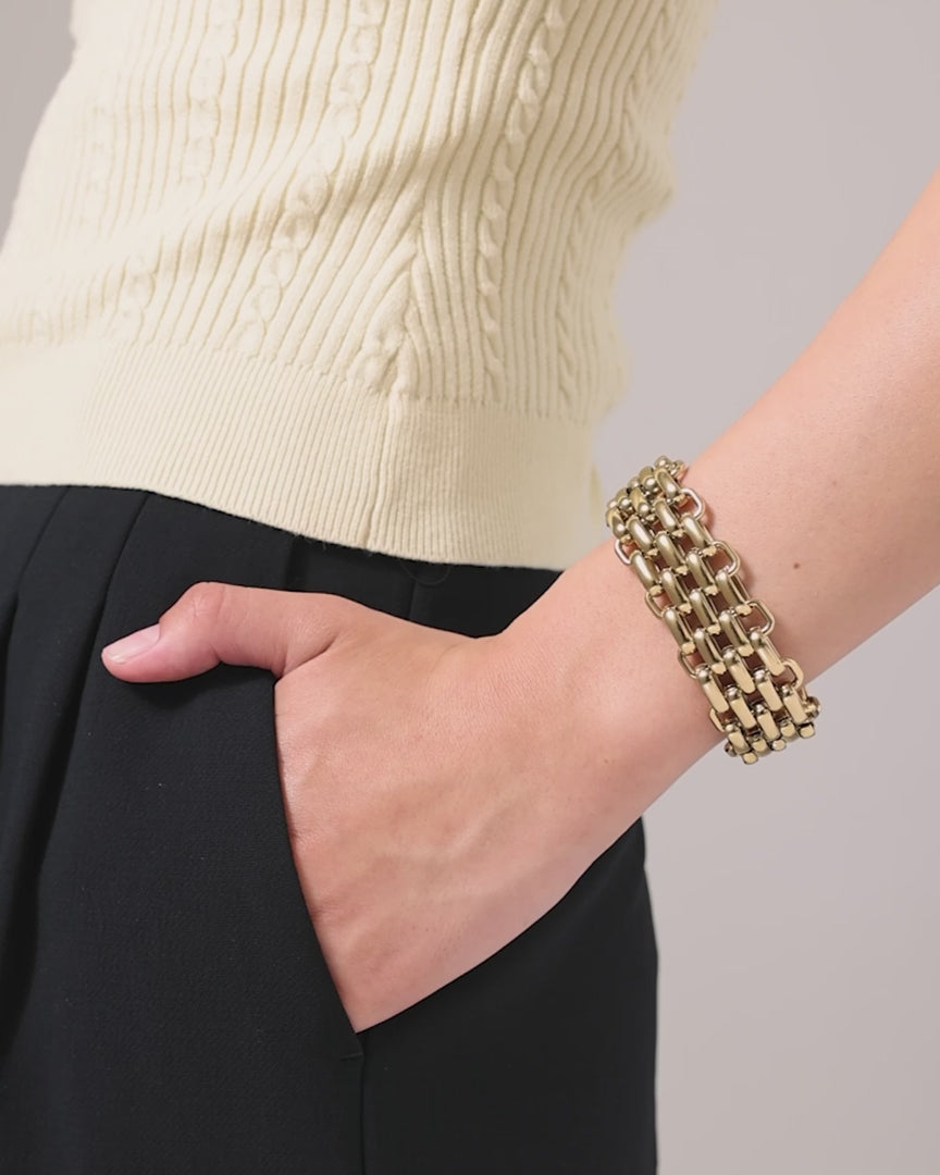 Bracelet Andi Slim - Bicolore | Jenny oiseau 