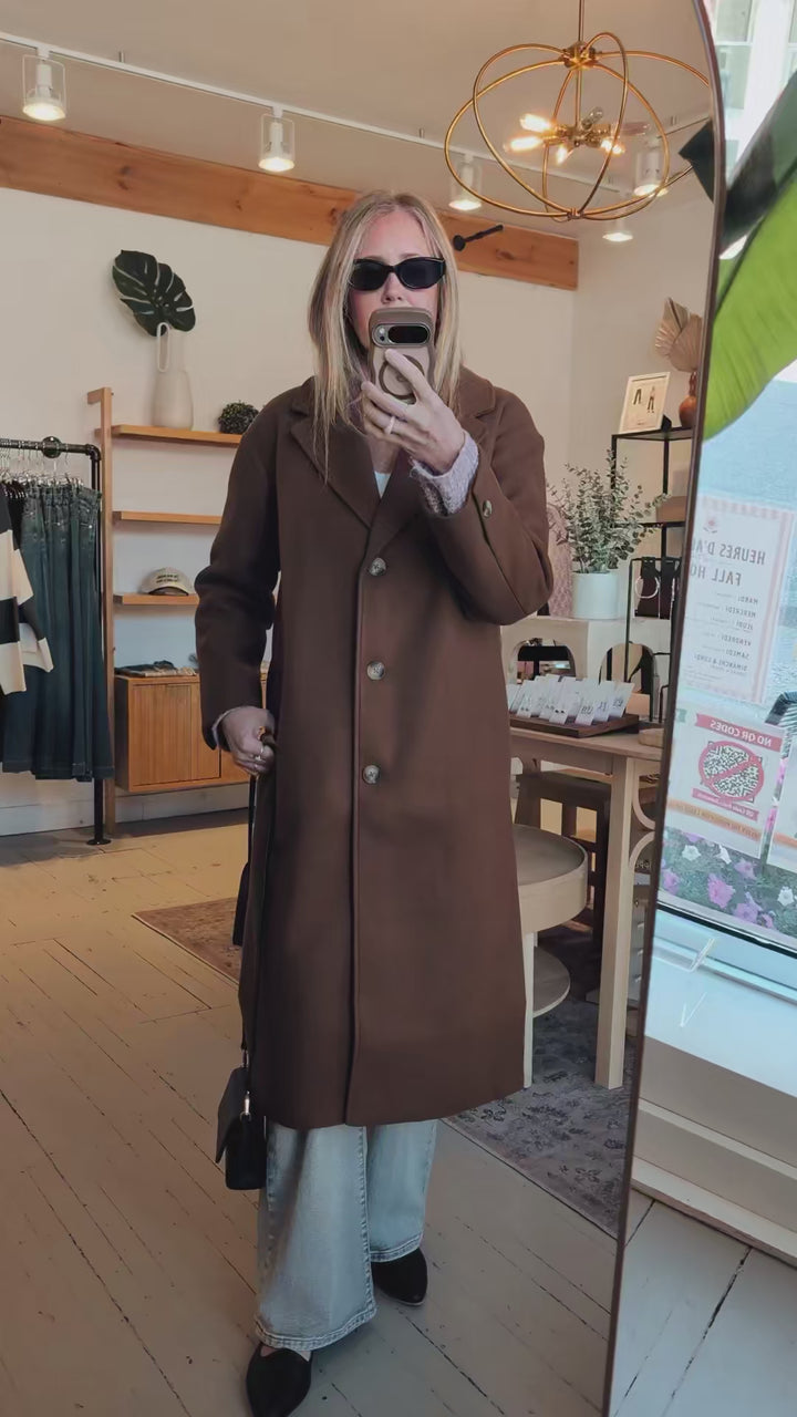 Agatha Coat in Camel | Gentle Fawn