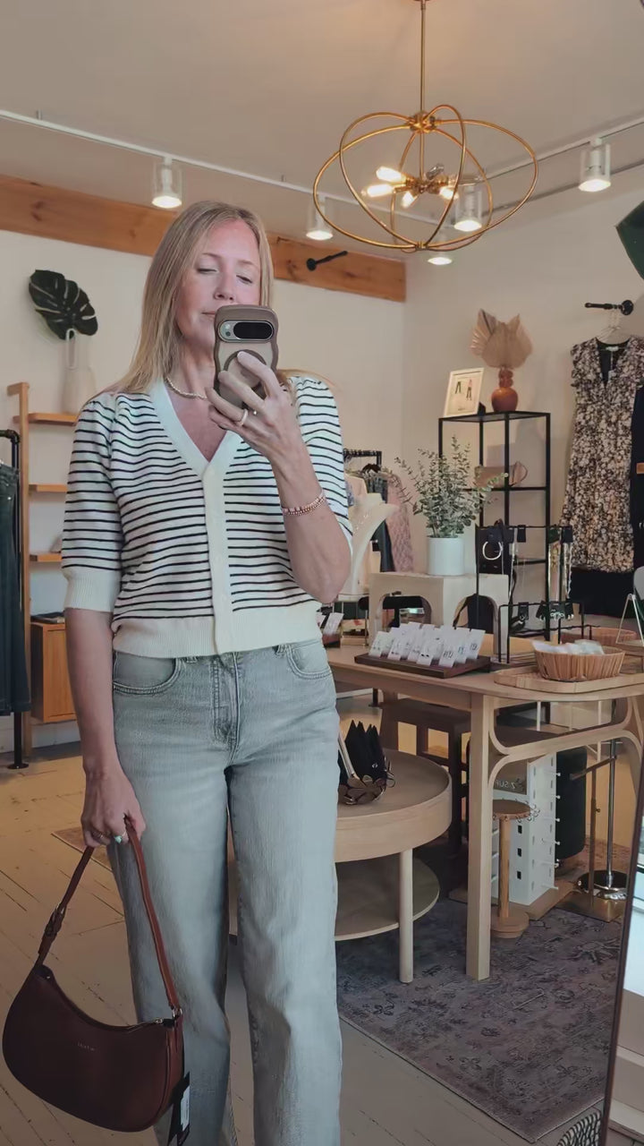 Hildi Striped Cardigan Sweater | Gentle Fawn