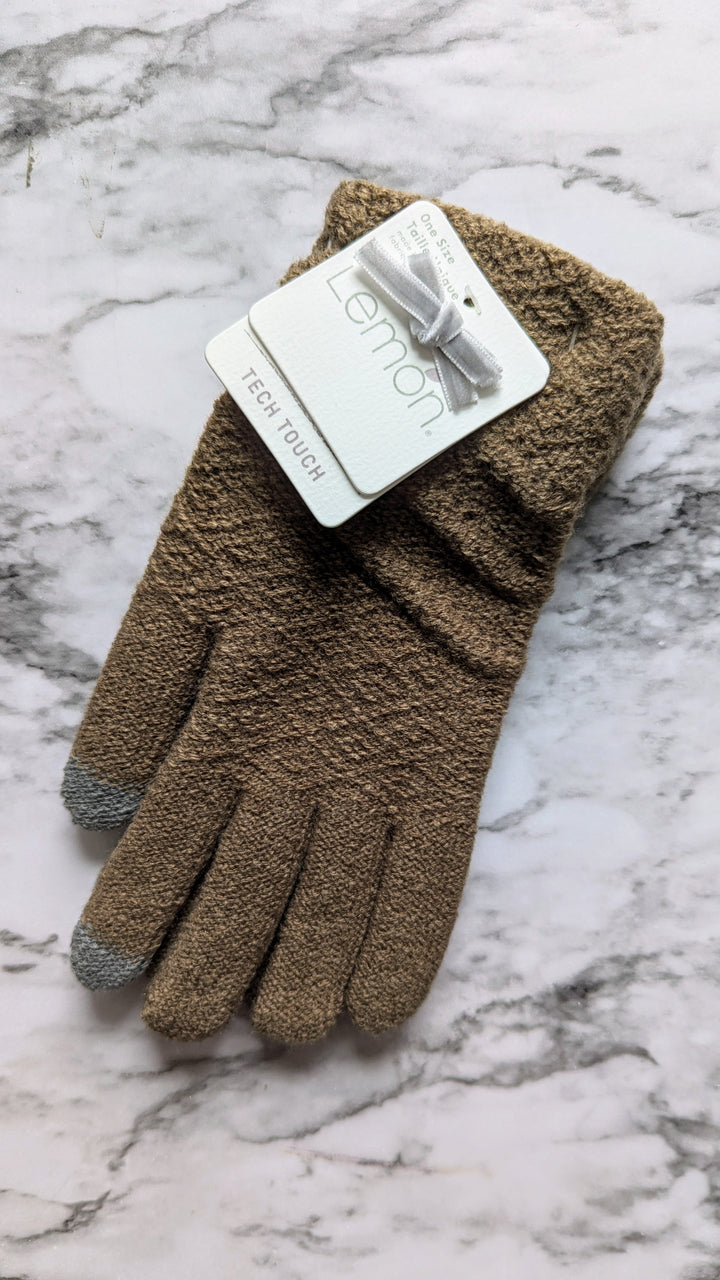 Madison Avenue Tech Gloves | Lemon