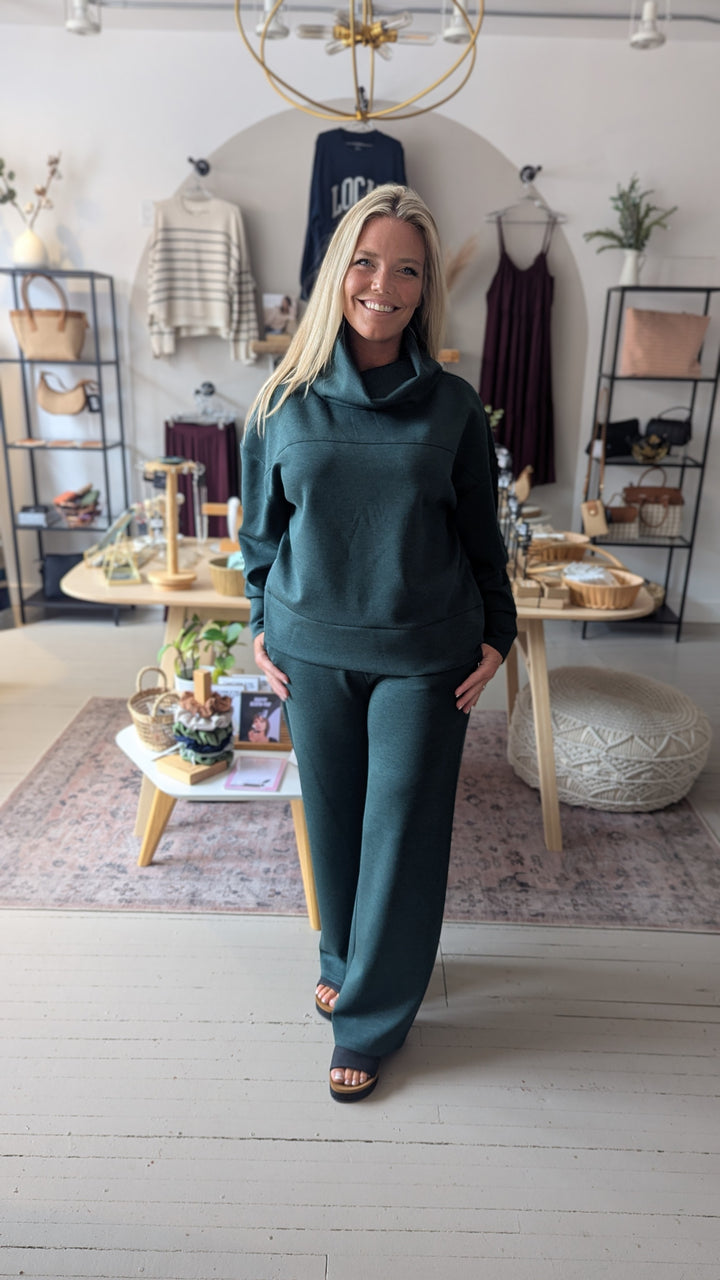 Victoria Soft Knit Pant - Pine | RD STYLE