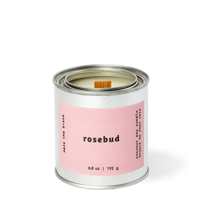 Rosebud Candle - Cream + Rose + Cedarwood | Mala The Brand