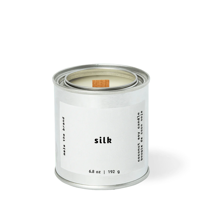 Silk Candle - Jasmine + Coconut + Tonka Bean | Mala The Brand