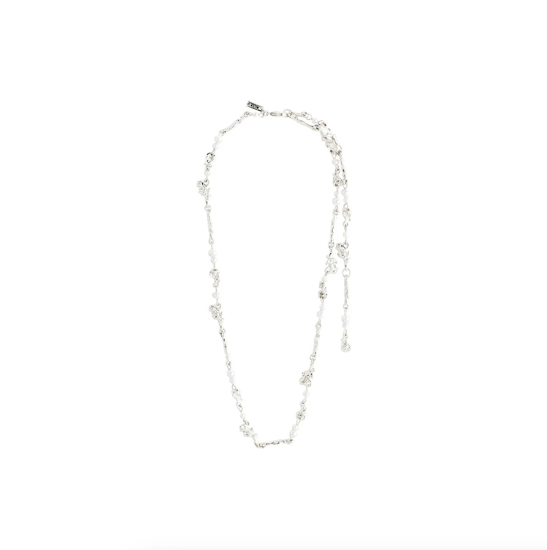 Sloan Pearl Necklace - Silver | Pilgrim