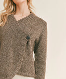 Runaway Wrap Cardigan Sweater - Sepia | Sage the Label