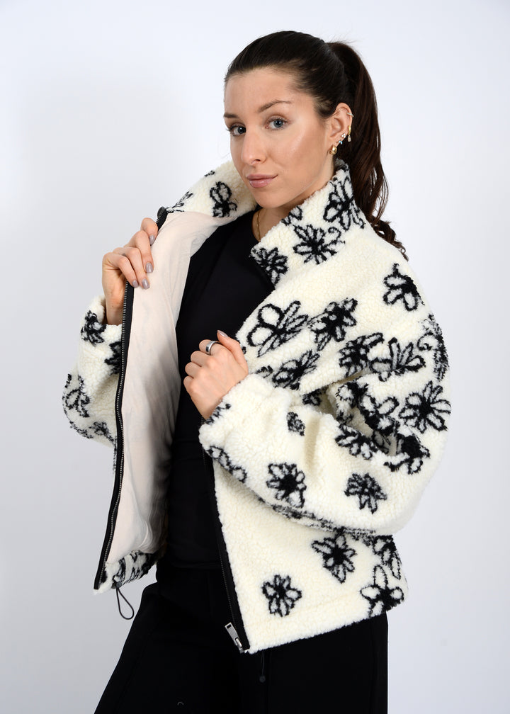 Whistler Sherpa Jacket - Black Floral | RD STYLE
