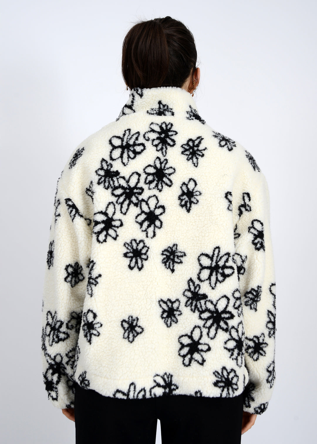 Whistler Sherpa Jacket - Black Floral | RD STYLE