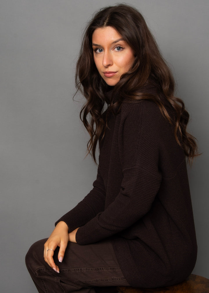 Nancy Ottoman Sweater in Dark Walnut | RD Style