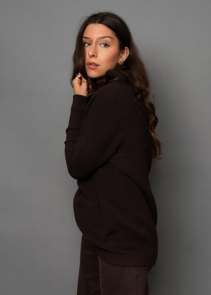 Nancy Ottoman Sweater in Dark Walnut | RD Style