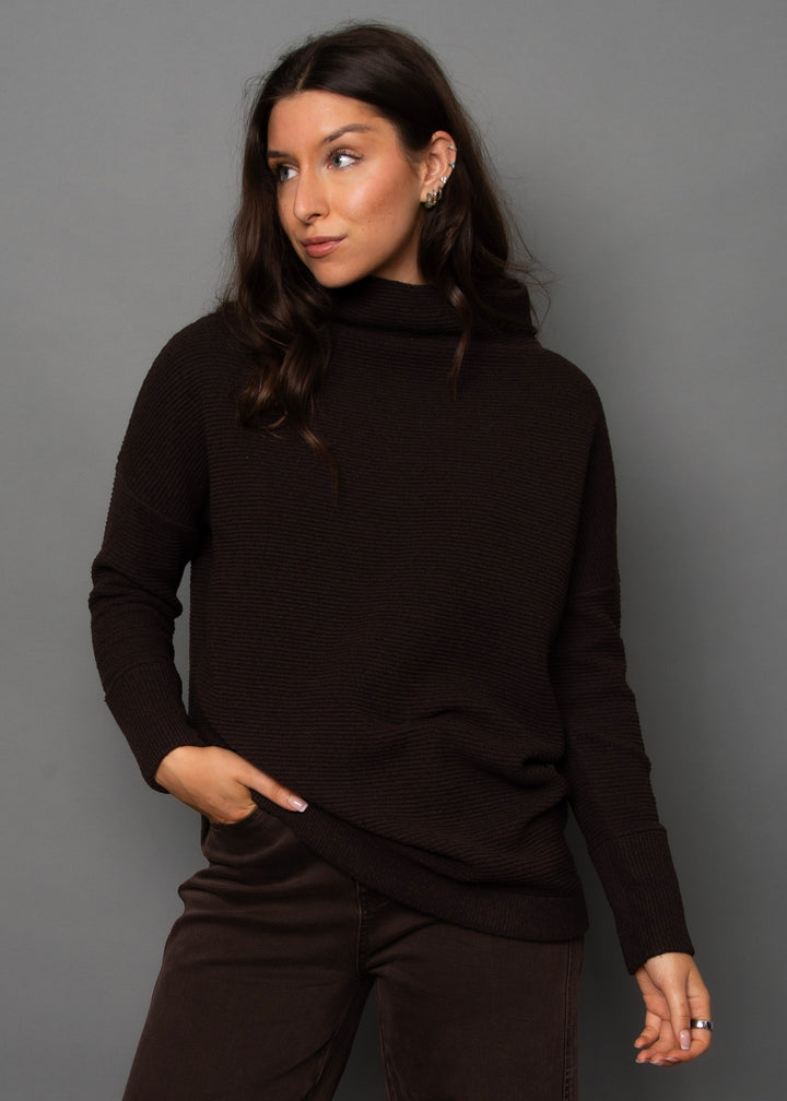 Nancy Ottoman Sweater in Dark Walnut | RD Style