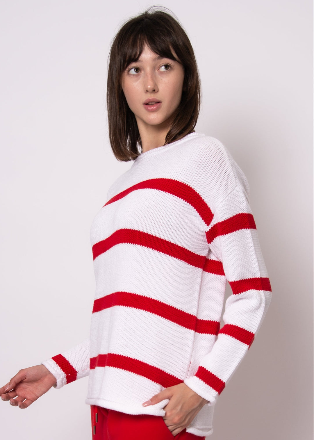 Kiri Stripe Knit Top | RD Style