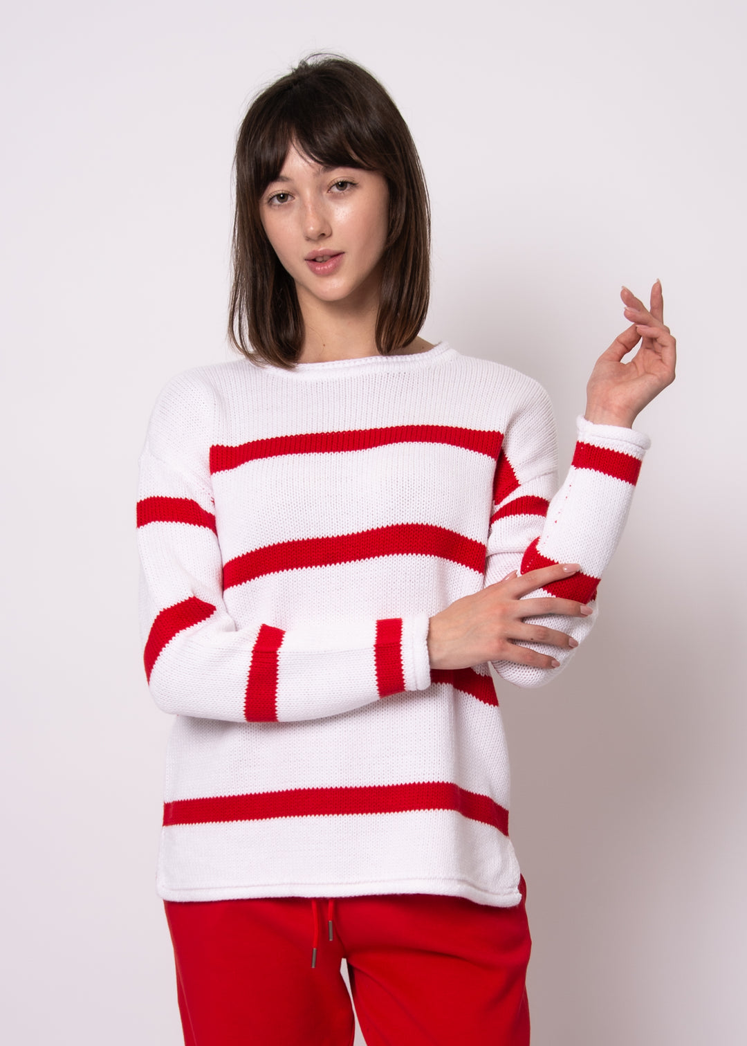 Kiri Stripe Knit Top | RD Style