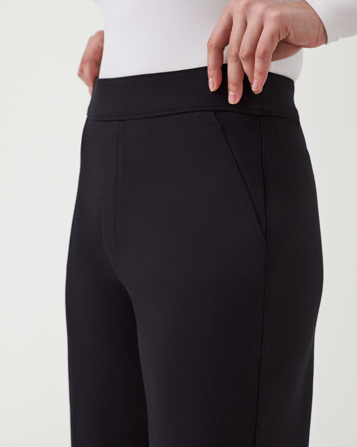 Le pantalon parfait à jambe large - Noir | spanx