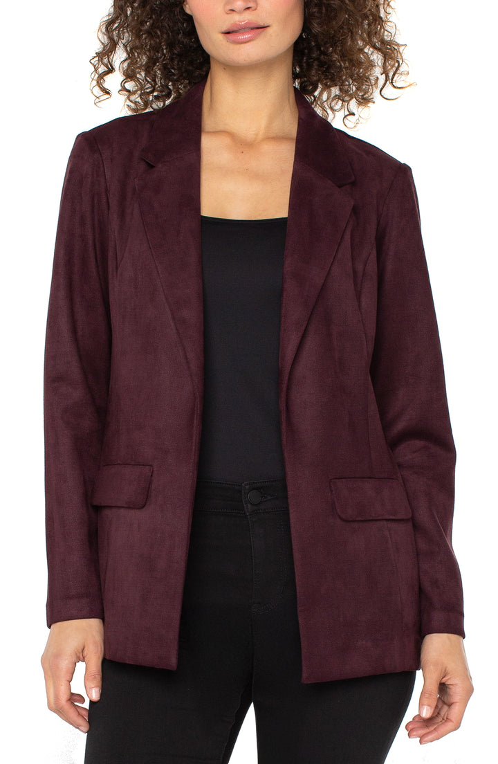 Boyfriend Blazer - Oxblood | Liverpool