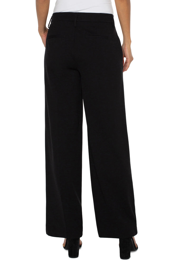 Kelsey Wide Leg Black Trouser | Liverpool