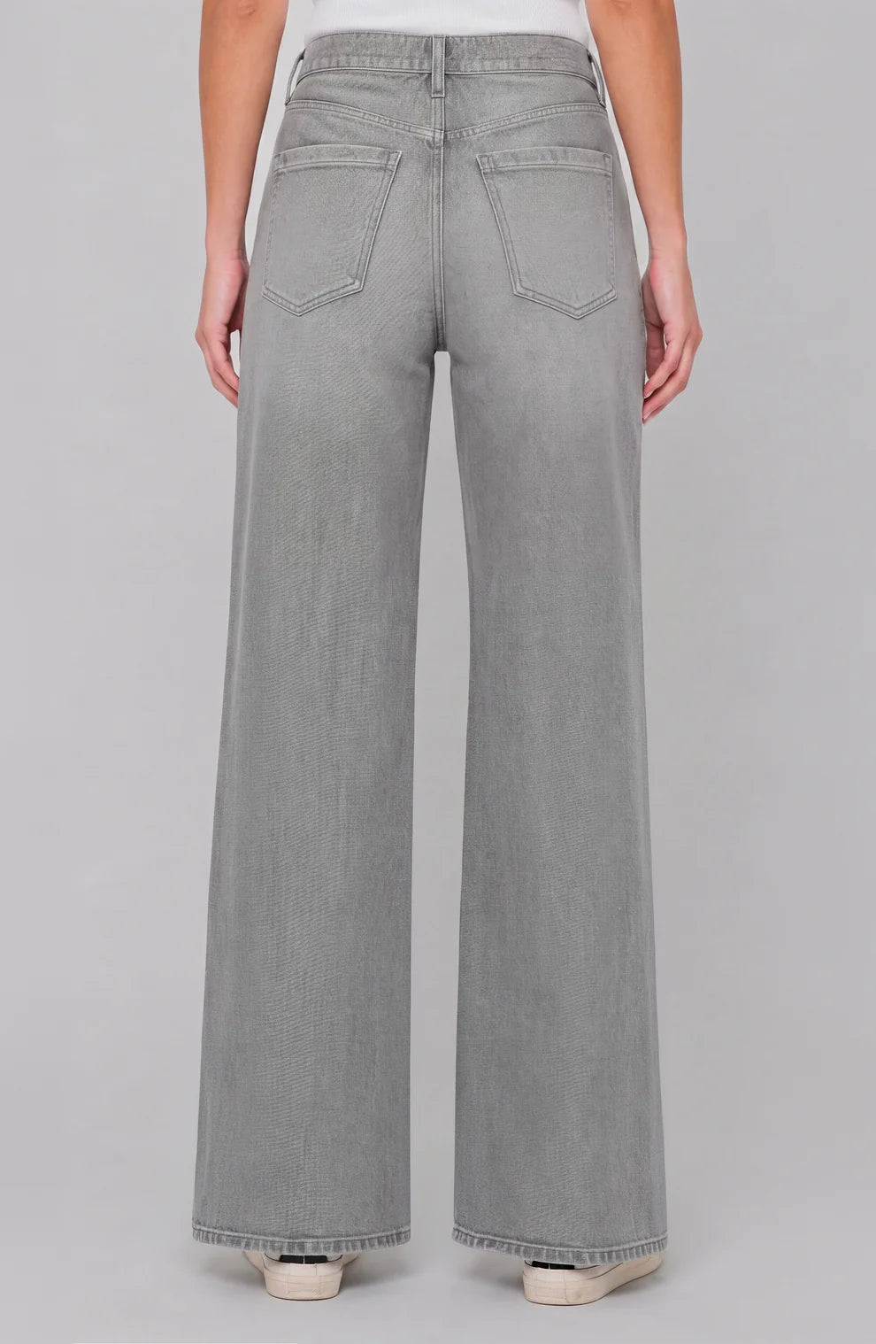 Moondust Grey Stride High-Rise Wide Leg Jean | Liverpool
