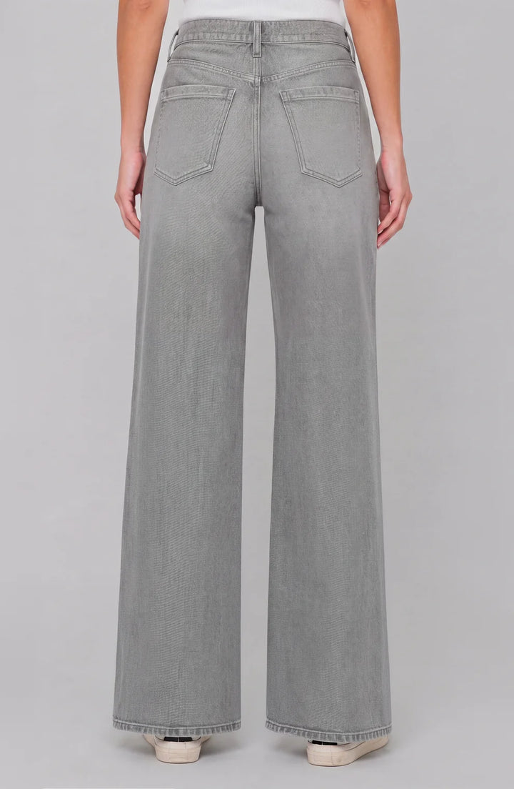 Moondust Grey Stride High-Rise Wide Leg Jean | Liverpool
