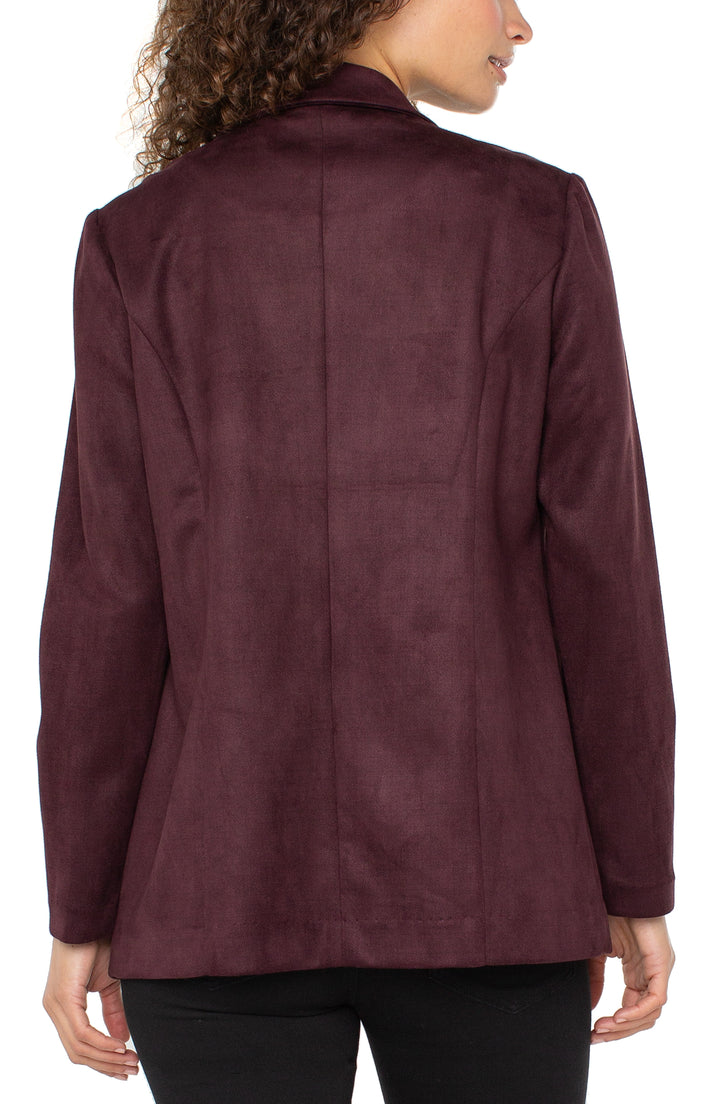 Boyfriend Blazer - Oxblood | Liverpool