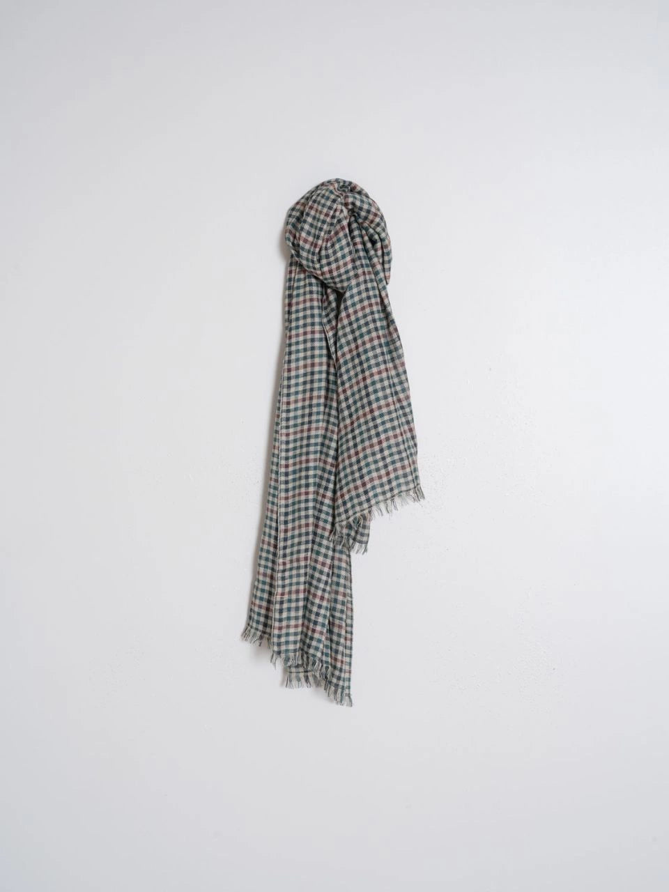 Vichy Checkered Scarf - Blue | Indi & Cold - Clearance