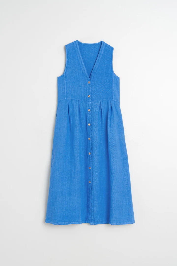 Linen Reversible Midi Dress | Indi & Cold