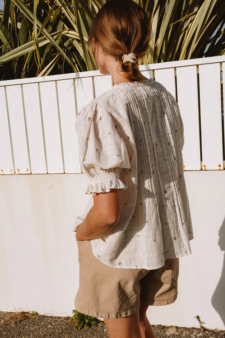 Floral Dobby Blouse | Indi & Cold