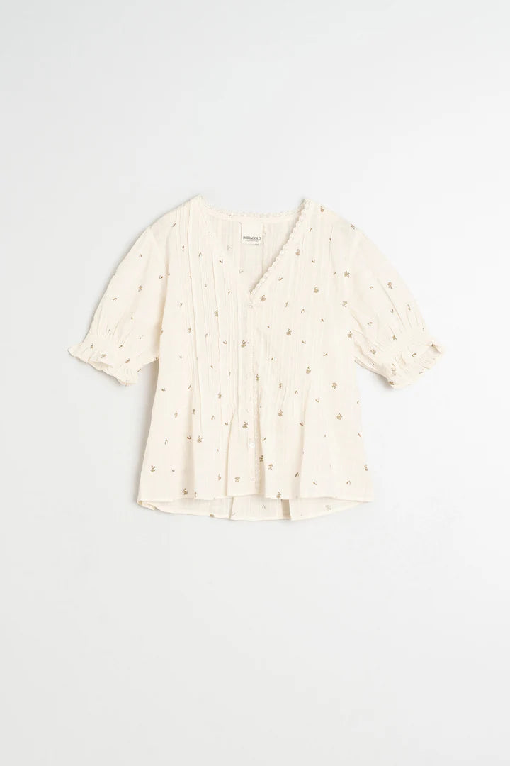 Floral Dobby Blouse | Indi & Cold