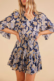 Quinn Mini Dress - Navy Floral | Minkpink - Clearance