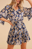 Quinn Mini Dress - Navy Floral | Minkpink - Clearance