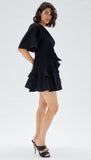 Fatima Frill Mini Dress - Black | Minkpink - Clearance