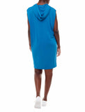Salma Solid Hoodie Dress - Saphire | ILTM - Clearance