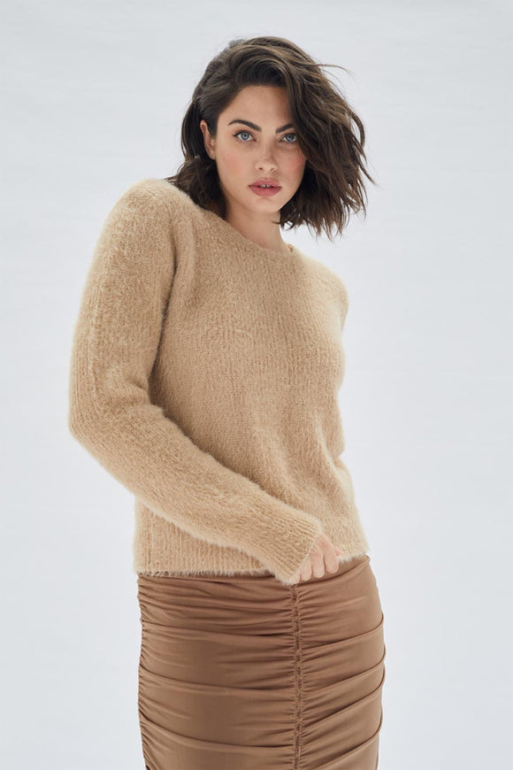 Rachida Faux Angora Sweater | Minkpink - Clearance