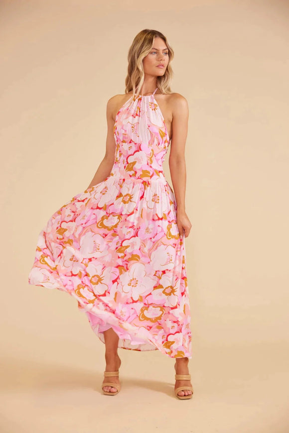 Josie Halter Maxi Dress - Floral | Minkpink - Clearance