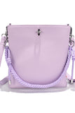 style 7008 from colab. Braid and lock shoulder bag in  lilac colour. Spring23, joliefolieboutique