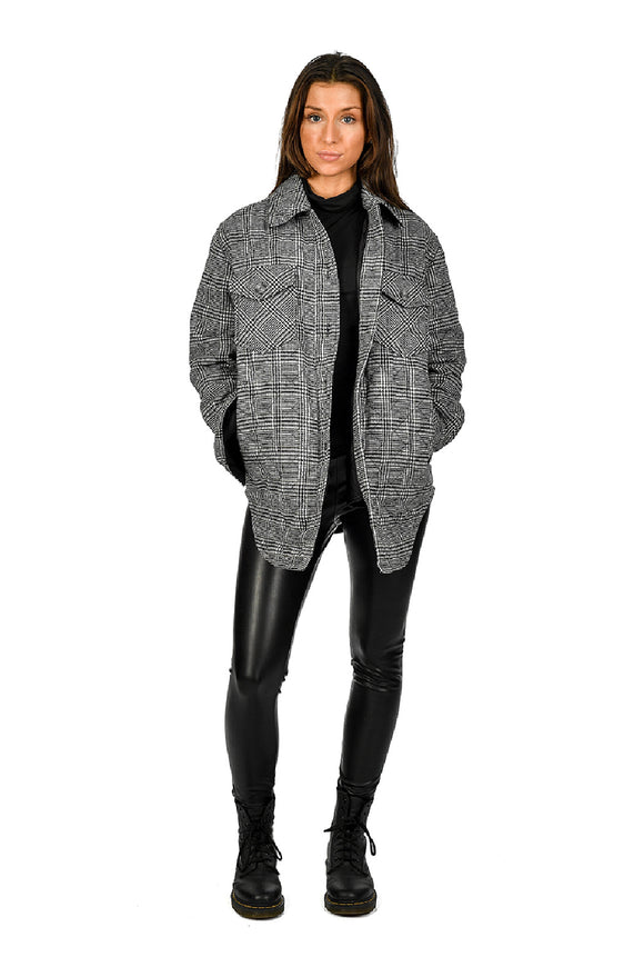 Ladies Woven Coat - Black | RD Style - Clearance