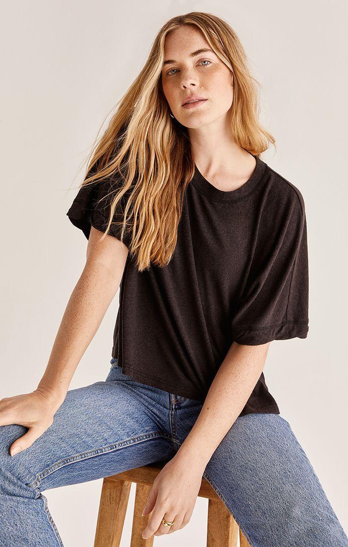Ines Triblend Top - Black | Z Supply - Clearance
