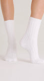 Novelty Plush Socks (2 pack) - White | Z Supply - Clearance
