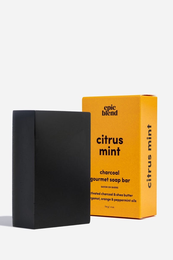 Citrus Mint Charcoal Bar Soap | Epic Blend