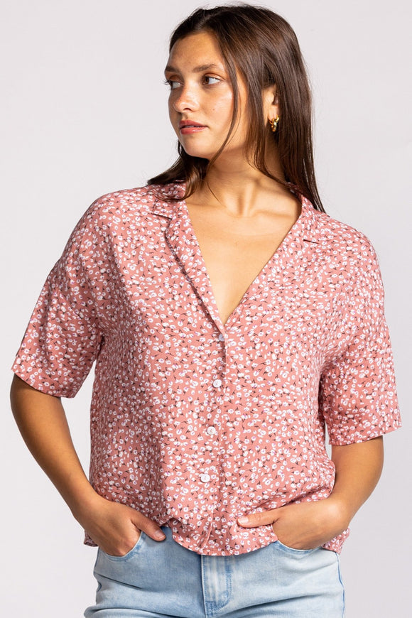 Floral Me Again Blouse - Pink | Pink Martini