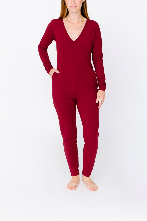 The Friday Romper - Burgundy | Smash + Tess - Clearance