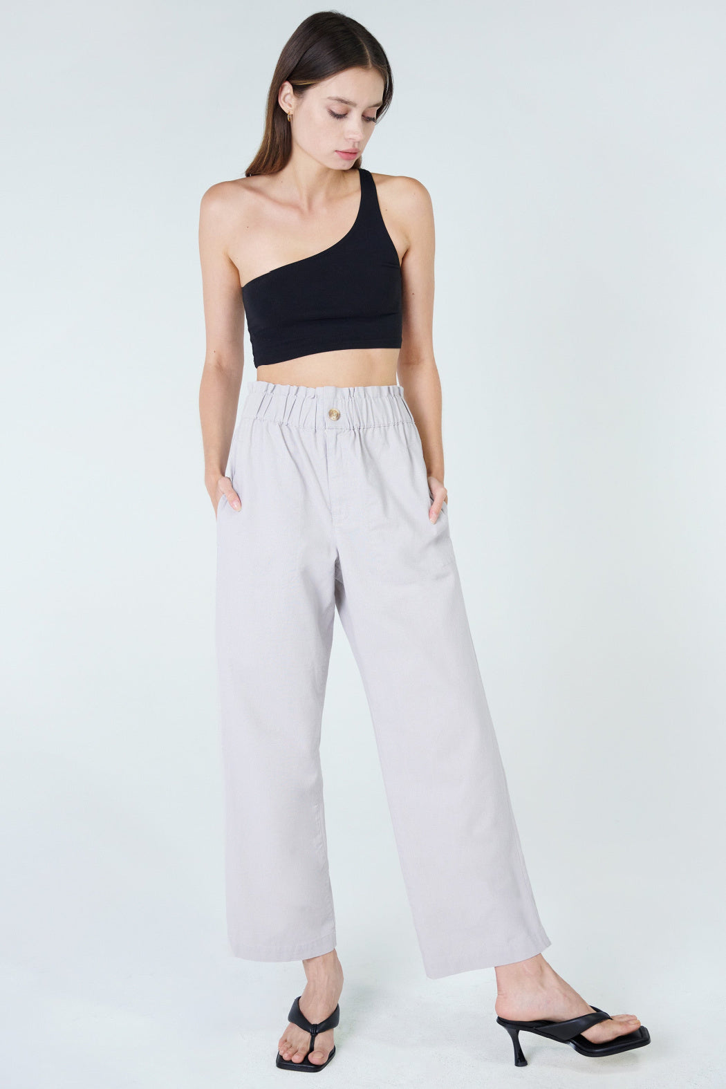 Pantalon facile à ceinture élastique Hannah - Orchidée | Inédit - Liquidation